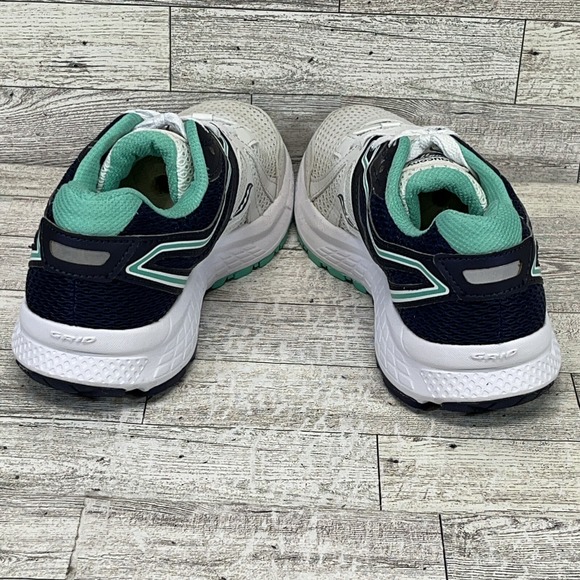 Saucony Cohesion 11 White Blue Green Running Shoes S10420-1 Women Size 7.5 - Picture 6 of 10